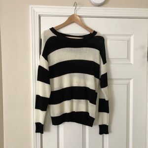 Forever 21 black and white striped sweater